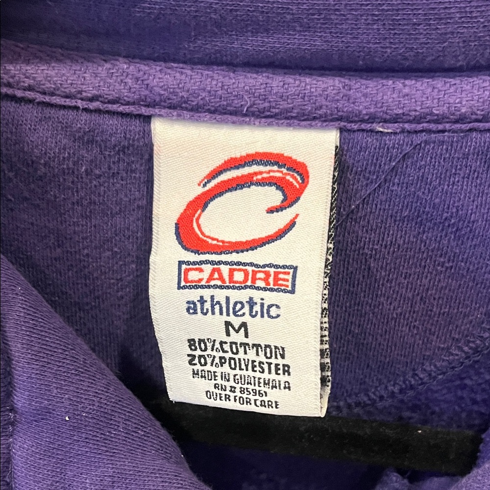 Purple Vikings Vintage Quarter-Zip Sweatshirt - Picture 2 of 2